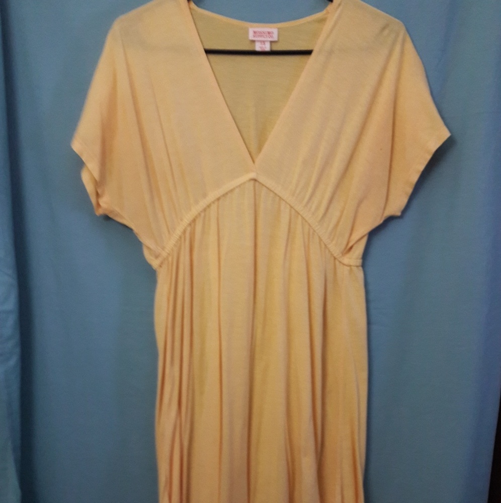 Cotton yellow dress